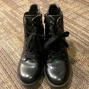 Black ankle boots, wore once